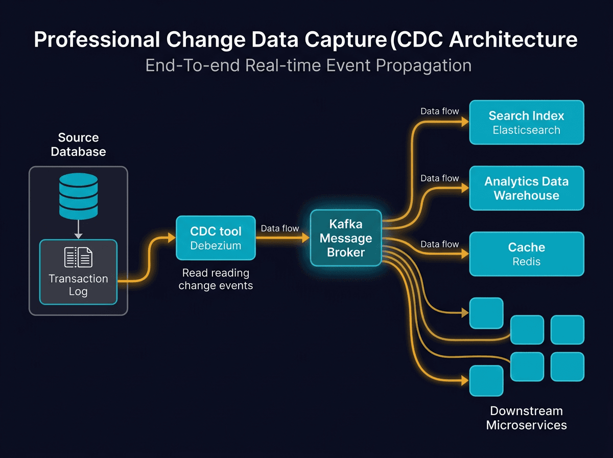 Change Data Capture: key to leverage real-time Data