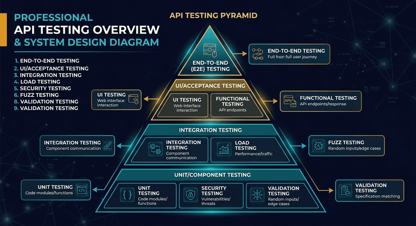 Explaining 9 types of API testing
