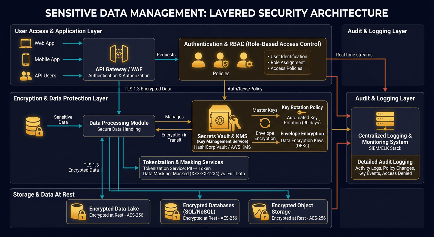 How do we manage sensitive data in a system