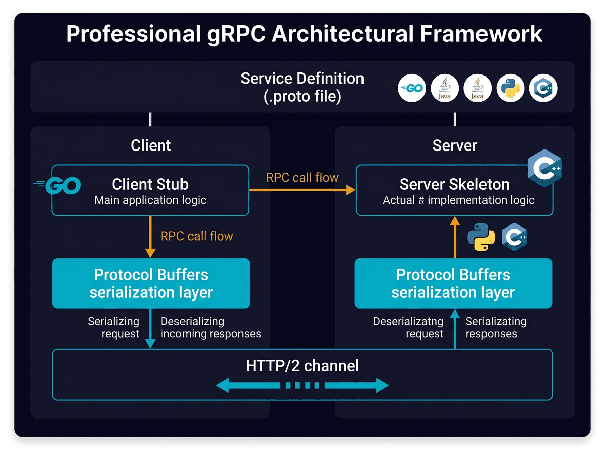 How does gRPC work?​RPC (Remote Procedure Call) is called “𝐫𝐞𝐦𝐨𝐭𝐞” because it enables communications between remote services when services are deployed to different servers under microservice architecture. From the user’s point of view, it acts like a local function call