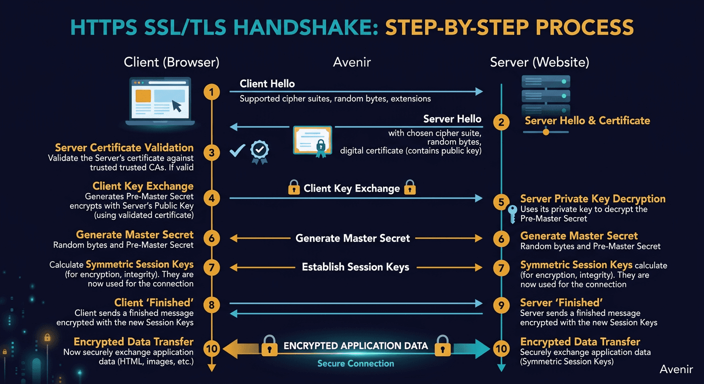 HTTPS, SSL Handshake, and Data Encryption Explained to Kids