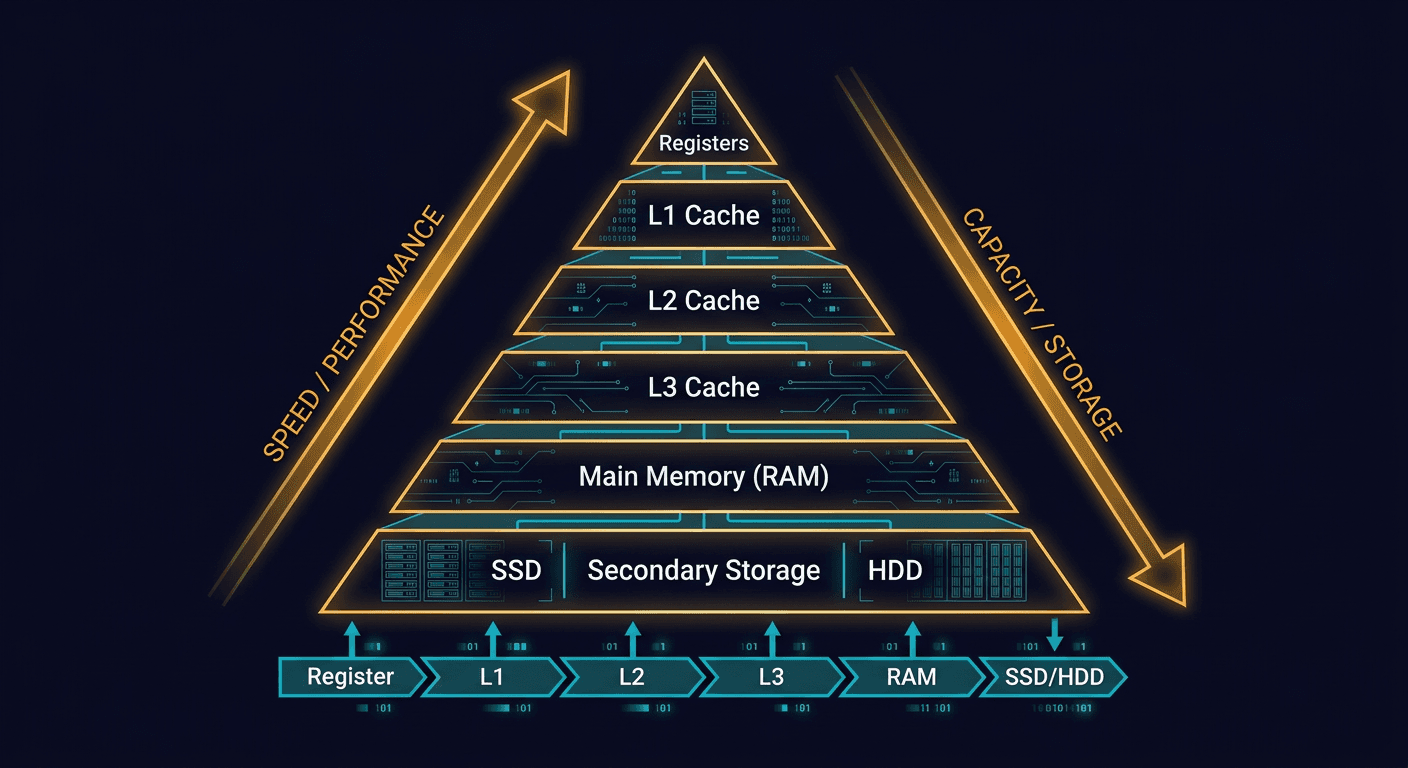 Types of memory. Which ones do you know diagram