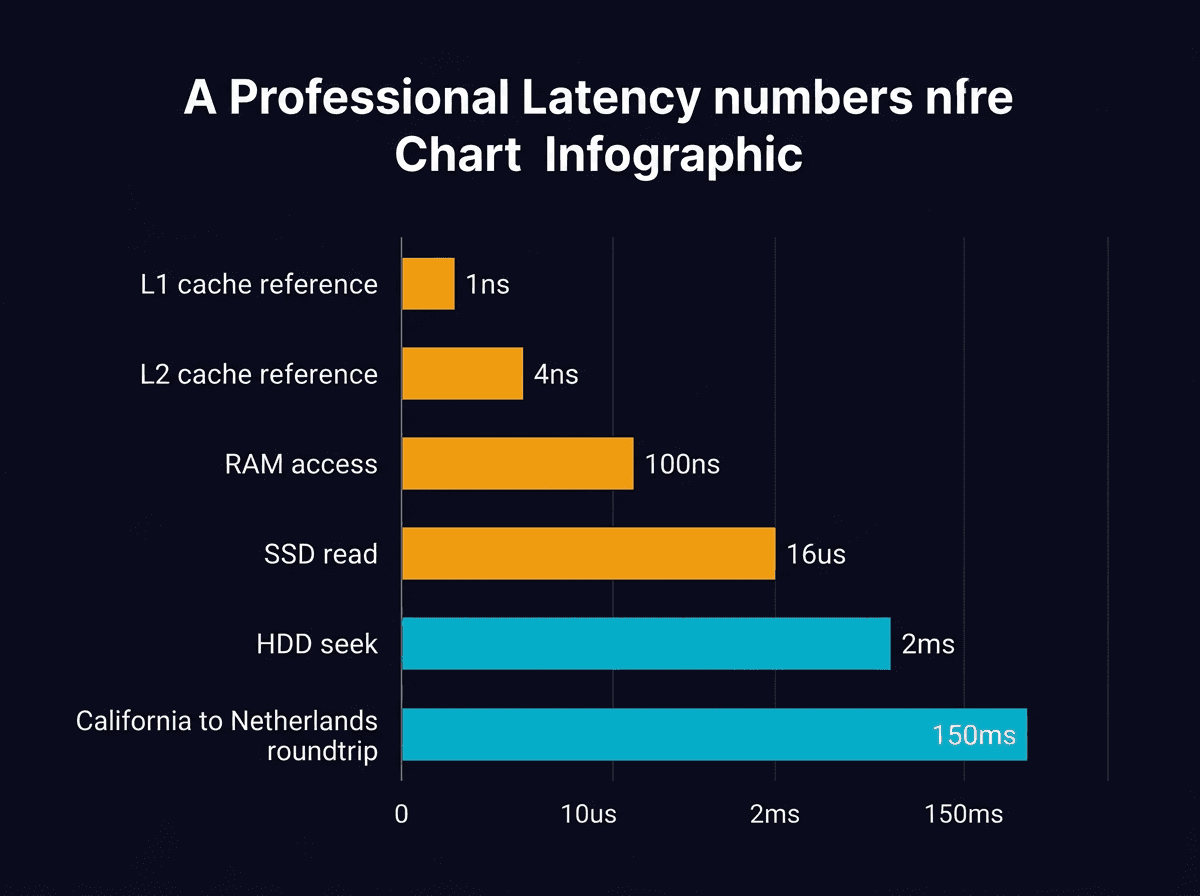 Which latency numbers you should know diagram