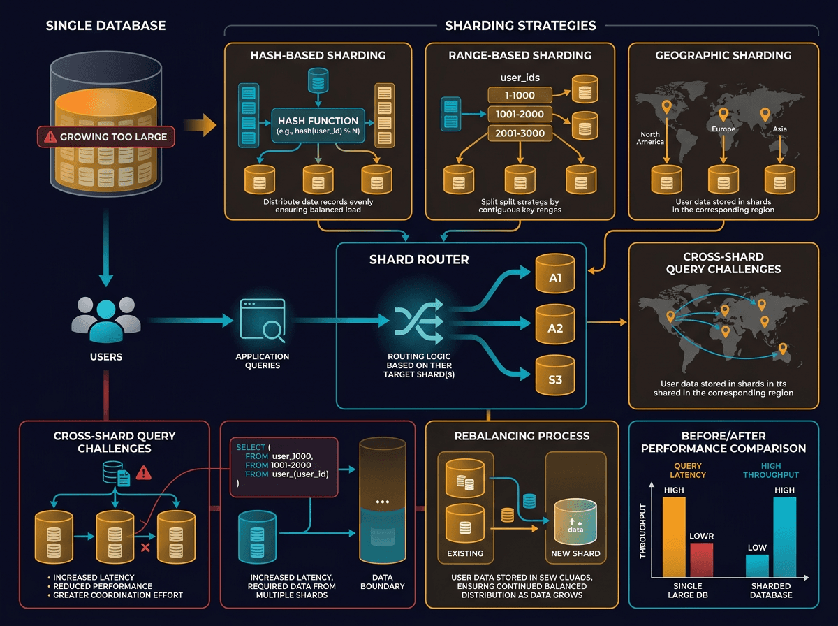 A Crash Course on Database Sharding diagram