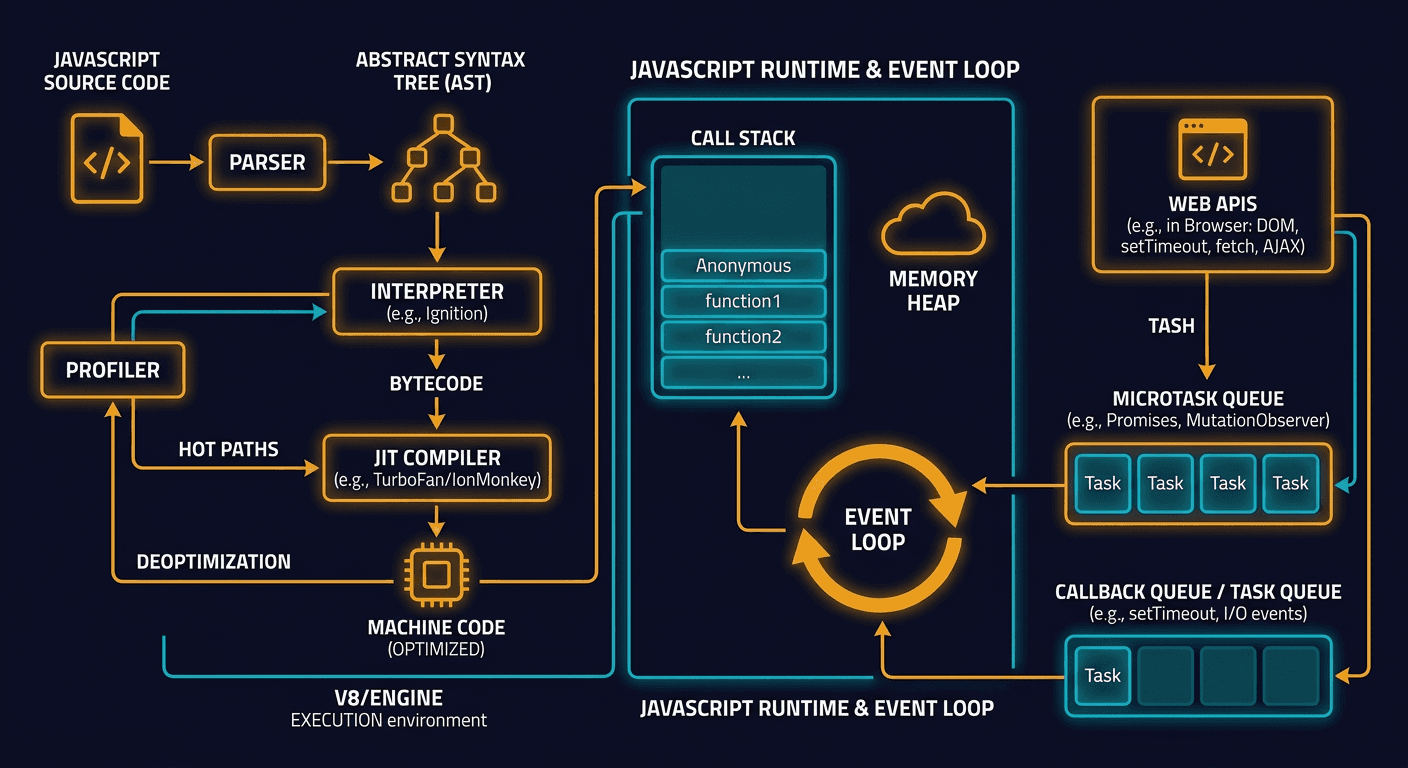How does Javascript Work diagram