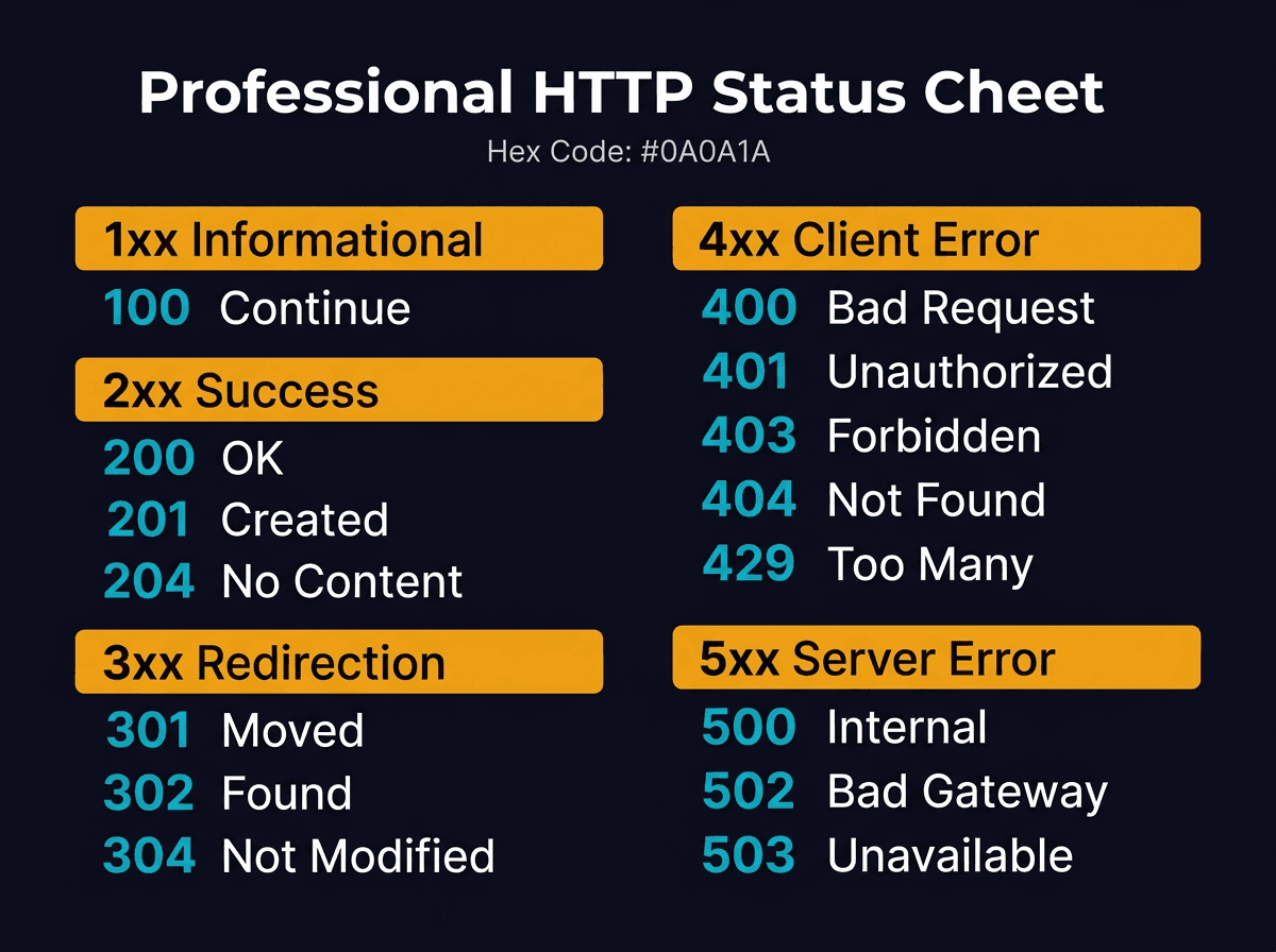 HTTP Status Code You Should Know diagram