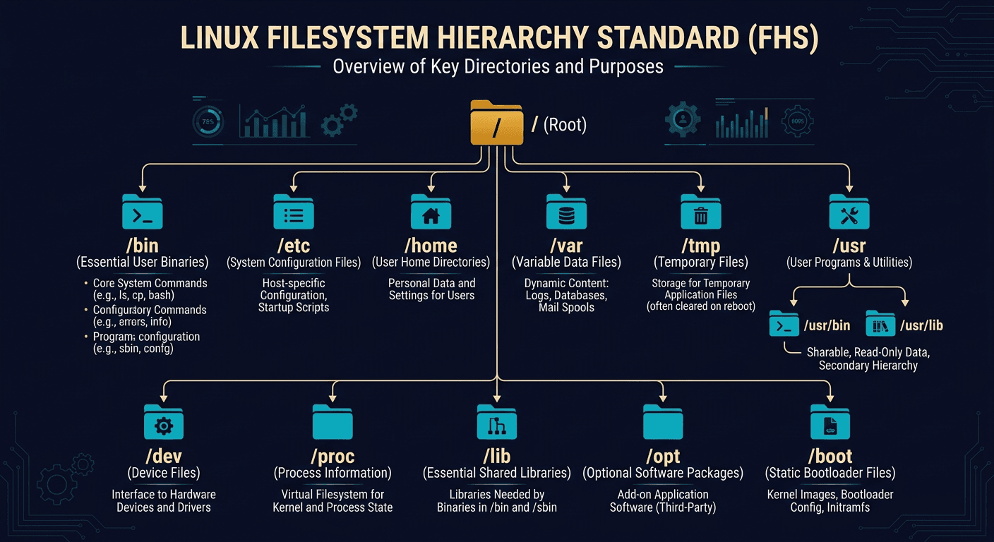 Linux file system explained diagram