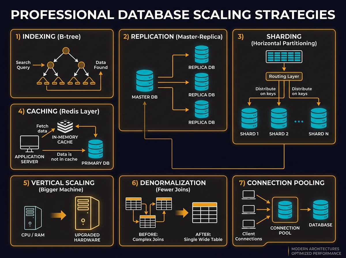 7 must-know strategies to scale your database - System Design