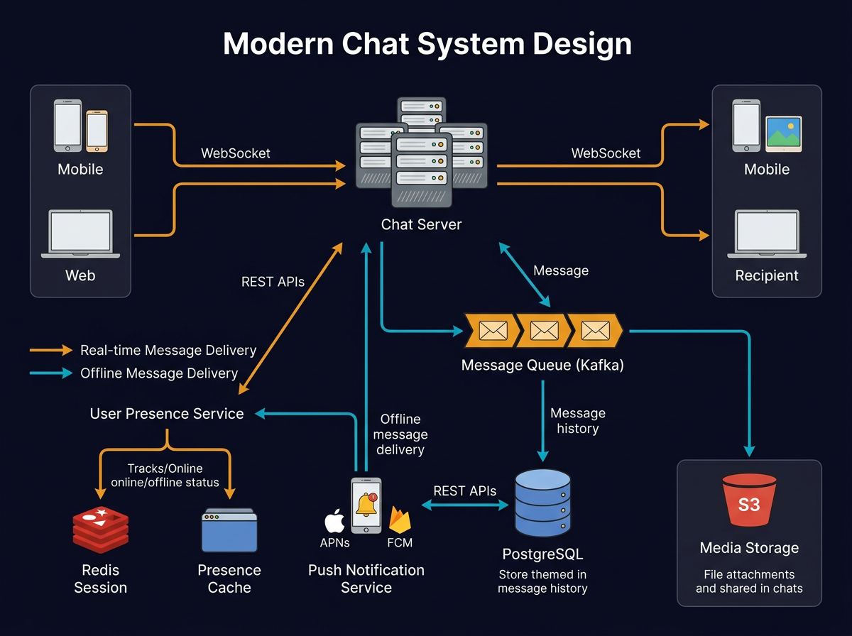 Design a Chat / Messaging System - System Design