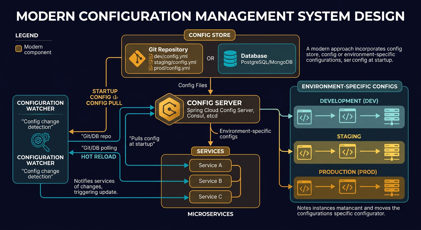 How do we manage configurations in a system - System Design