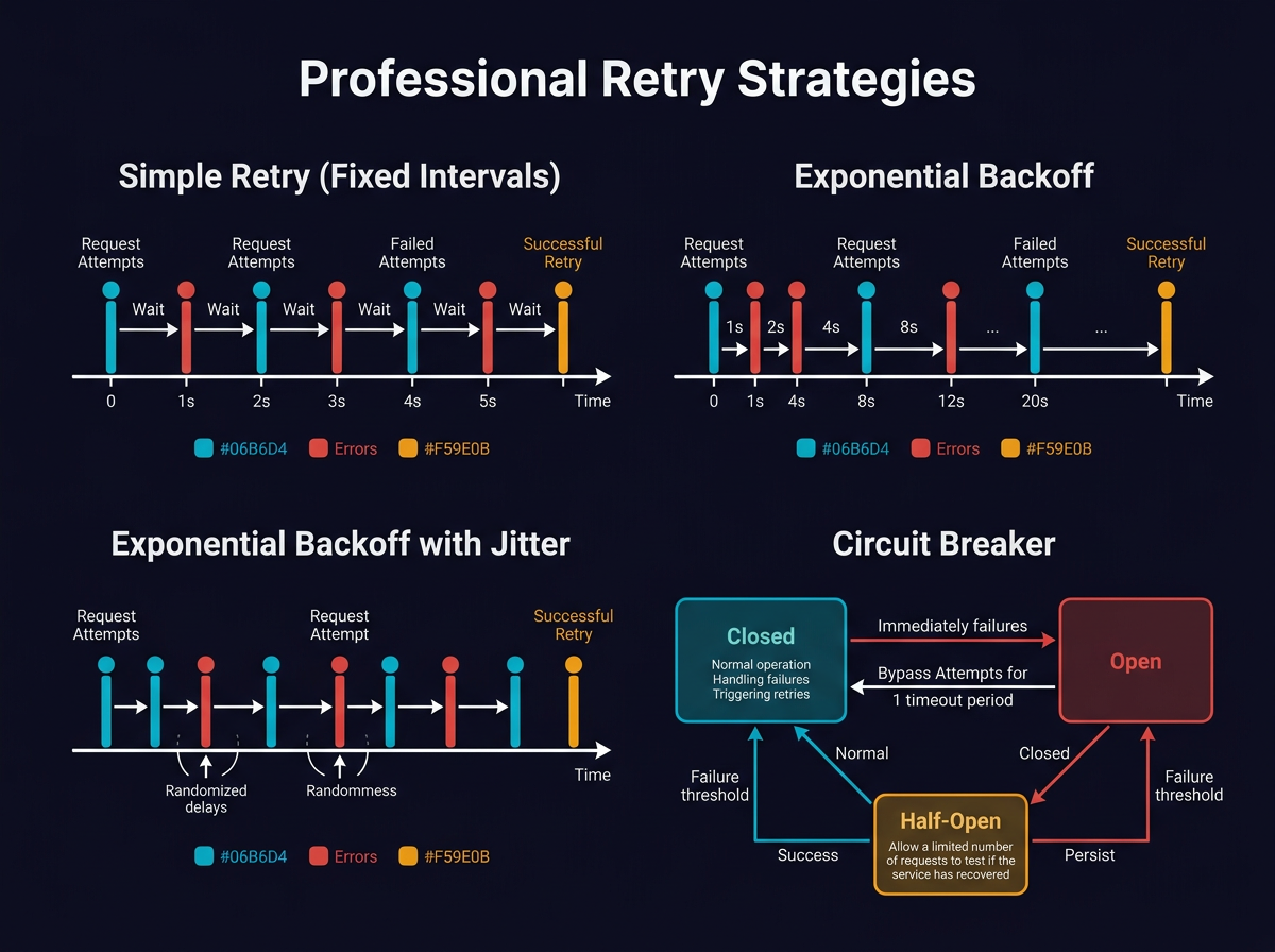 How do we retry on failures - System Design