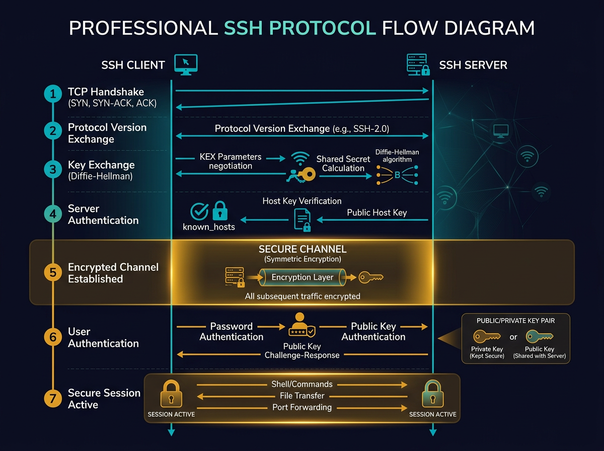 How does SSH work - System Design