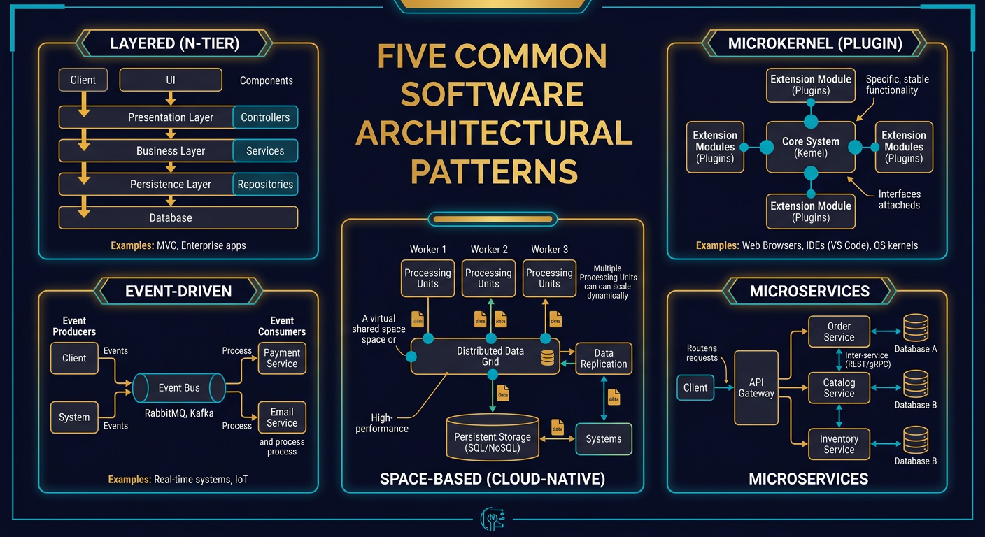 Top 5 Software Architectural Patterns - System Design