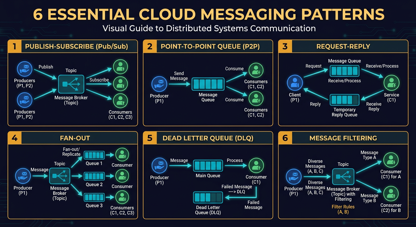 Top 6 Cloud Messaging Patterns - System Design