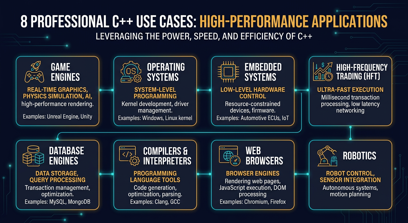 Top 8 C++ Use Cases - System Design