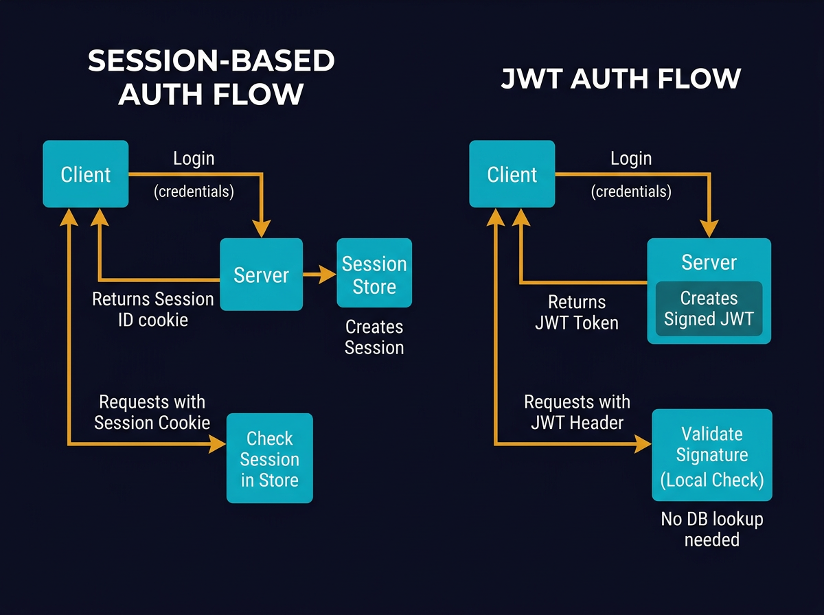 Session Based Indirection What’s the difference between Session-based authentication and JWTs ...