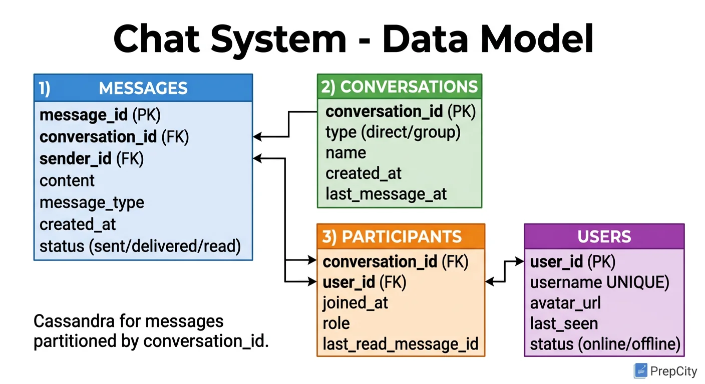 Data Model & Database Design diagram